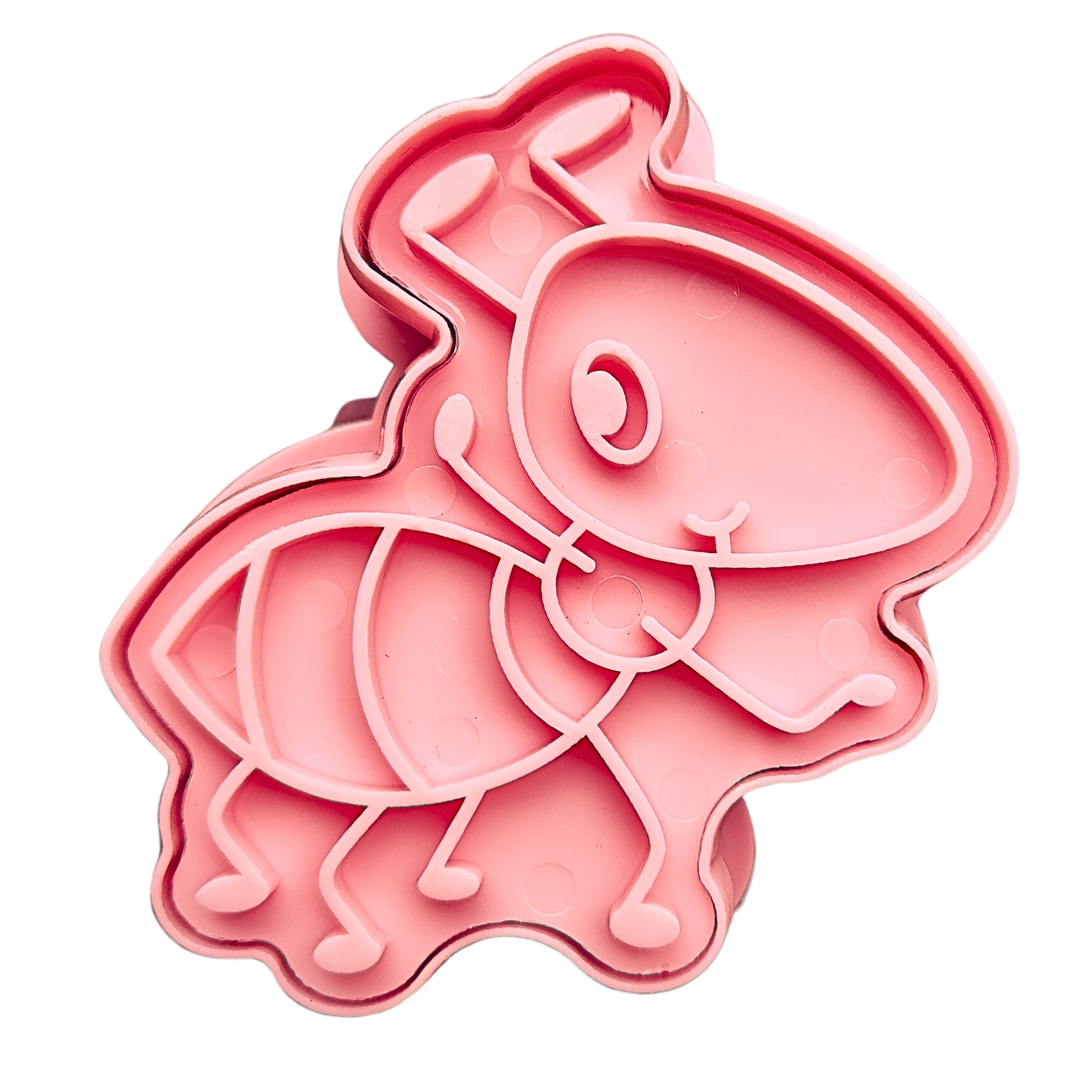 Modeling clay stamp and mold "ant"