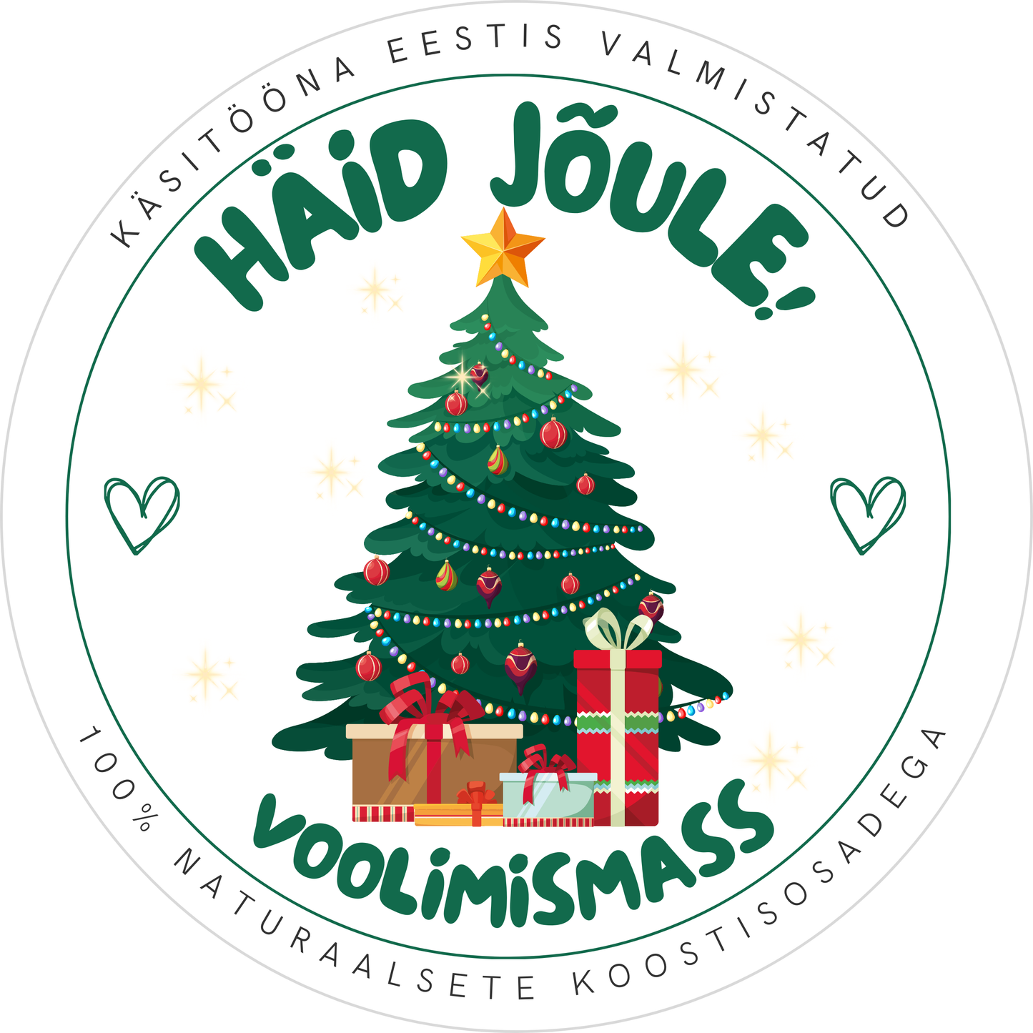 "Sädelev jõulukuusk" voolimismass biolaguneva sädelusega