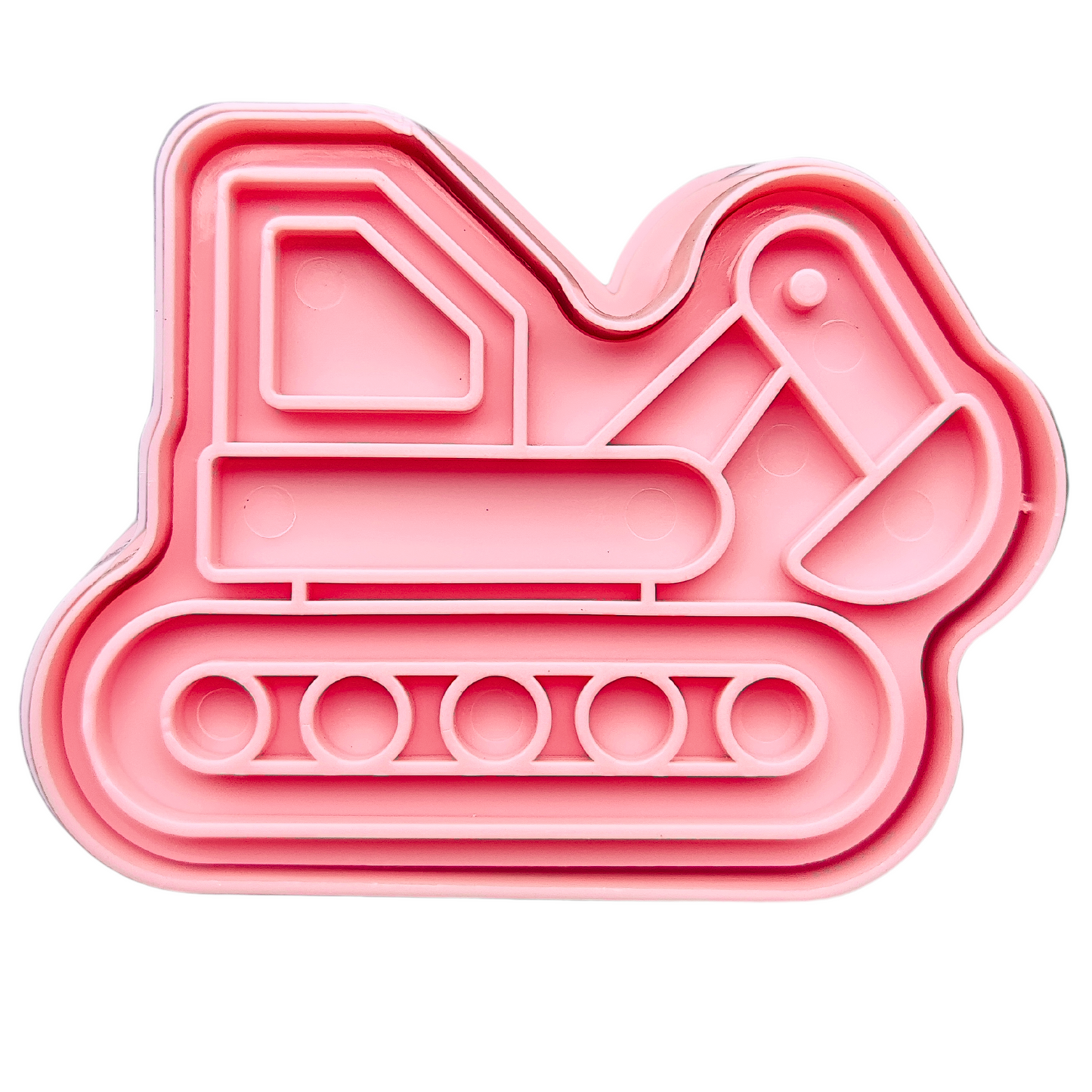 Molding compound stamp and mold "bucket"