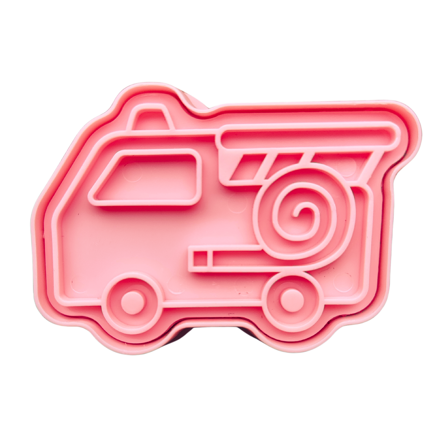 Molding compound stamp and mold "fire truck"