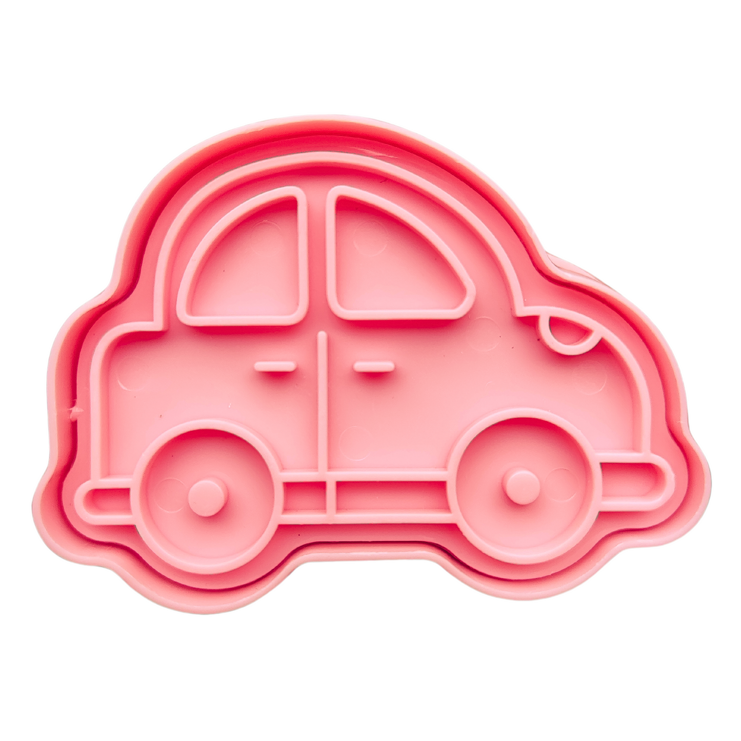 Molding compound stamp and mold "car"