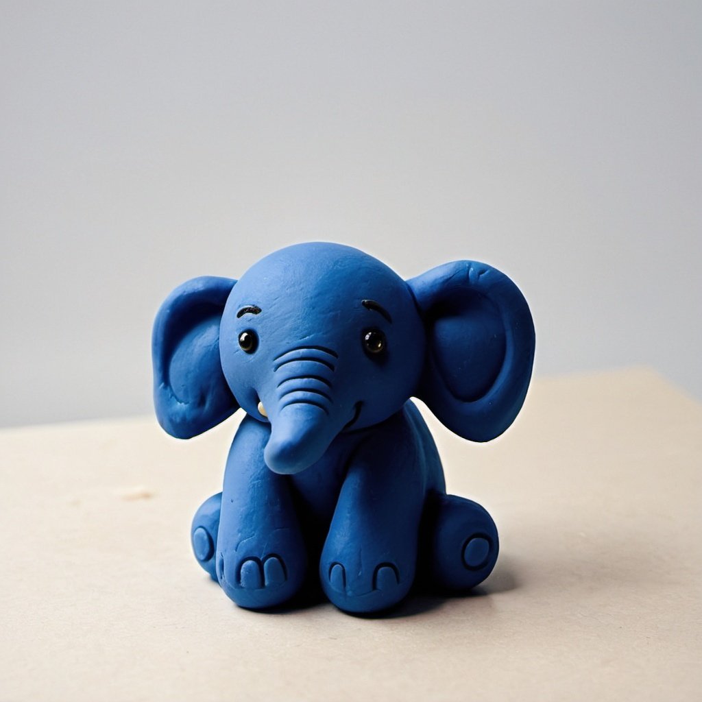 Dark blue modeling dough