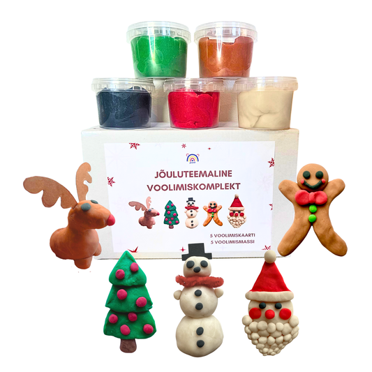 Jõuluteemaline voolimiskomplekt